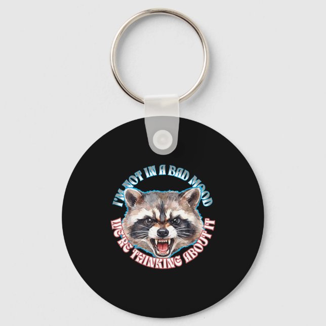 Racoon did multiple personality thinking about key ring (Front)
