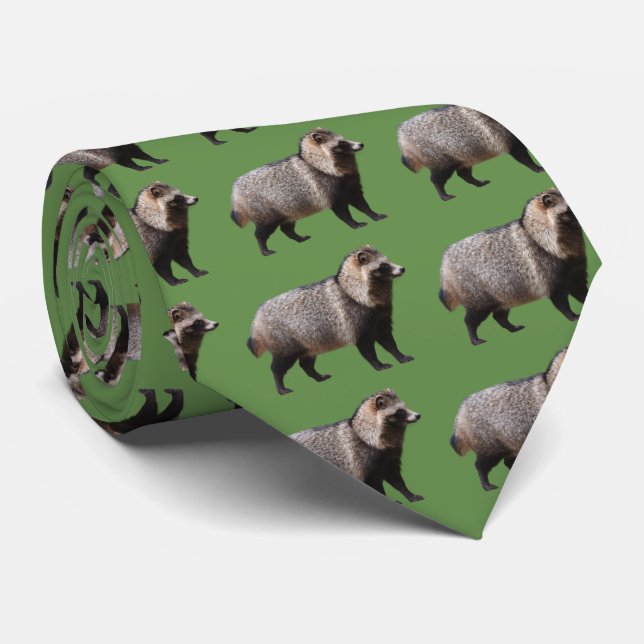 Racoon dog tie (Rolled)