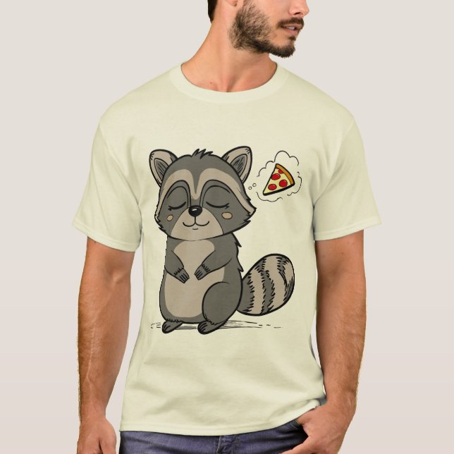 Racoon Dream - Pizza! T-Shirt (Front)