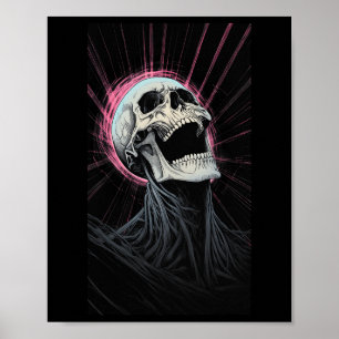 Racoon Eating Bynana Fruit Looking Cute Poster