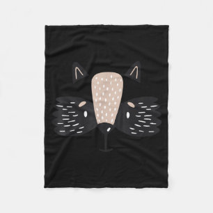 Racoon Face Cute Baby Animal Halloween Costume Fleece Blanket