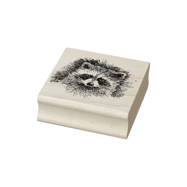 Racoon Face New Mounted Rubber Stamp (Stamp)