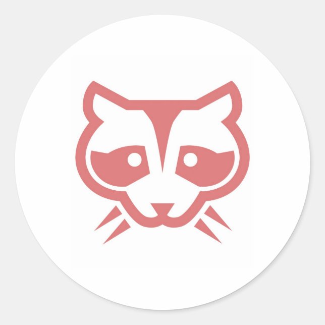 Racoon Face Sticker (Front)