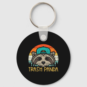 Racoon Face Trash Panda Cool Street Cat Boys Kids Key Ring