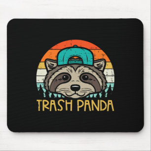 Racoon Face Trash Panda Cool Street Cat Boys Kids Mouse Pad