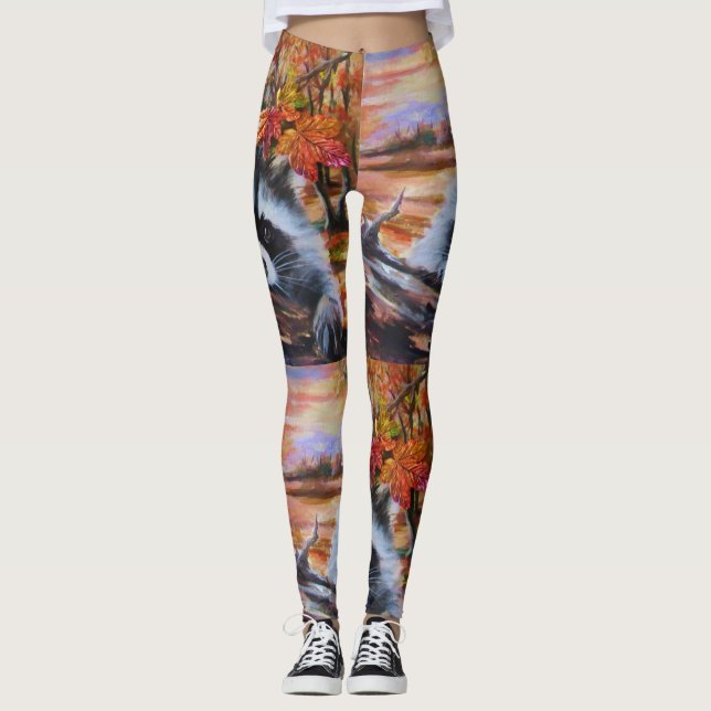 Racoon Fall Leggings (Front)