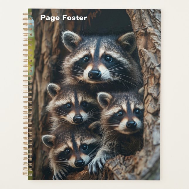 Racoon Family  Planner (Front)