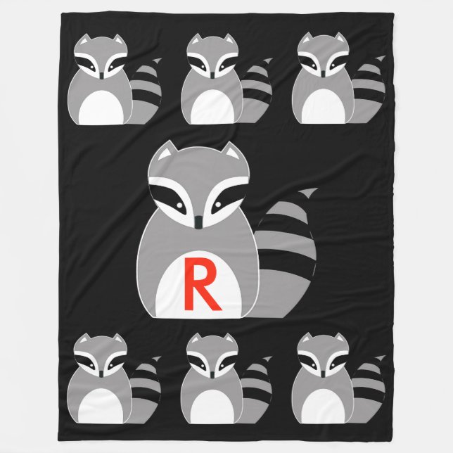 Racoon Fleece Blanket (Front)