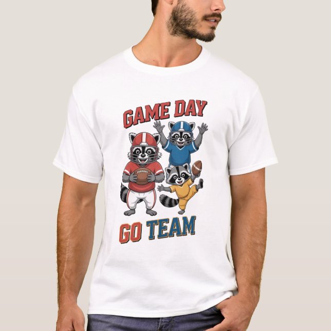 Racoon Football Game Day Tee (Front)