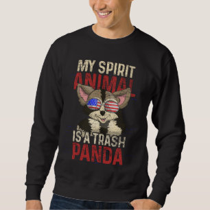 Racoon Funny Animal Lover Gift Idea Retro Racoon Sweatshirt