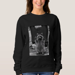 Racoon Funny Racoon Selfie Dumpster Trashcan Sweatshirt