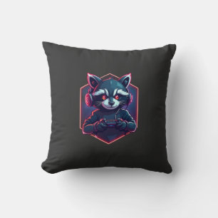 Racoon Gaming Squad Cushion