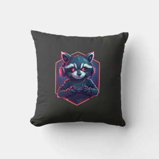 Racoon Gaming Squad Cushion