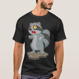 Racoon Halloween Zombie T-Shirt