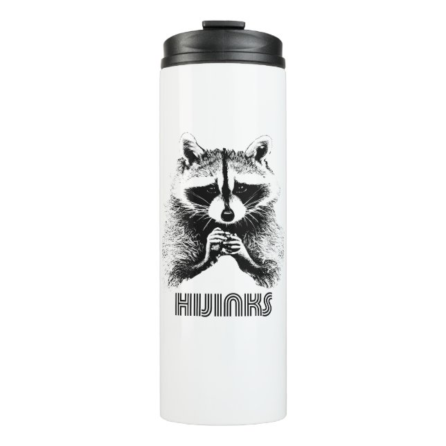 Racoon Hijinks Thermal Tumbler (Front)