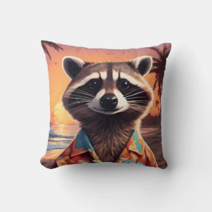 Racoon Holiday Cushion