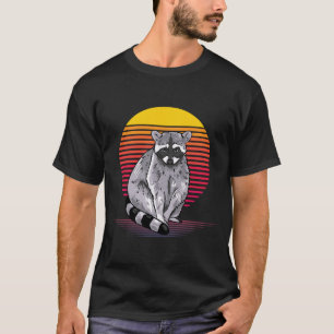 Racoon Illustration Lover Gift Raccoons Love Gift T-Shirt