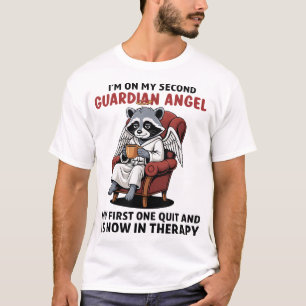 Racoon Im On My Second Guardian Angel My First T-Shirt