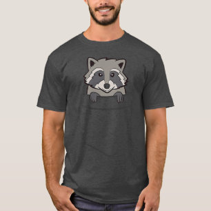 Racoon In a Pocket Cute Pocket Racoon  T-Shirt