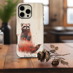 Racoon In The Woods iPhone 16 Pro Max Case