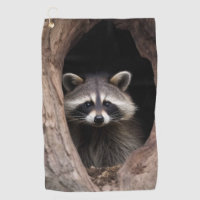 Racoon in Tree Cave 