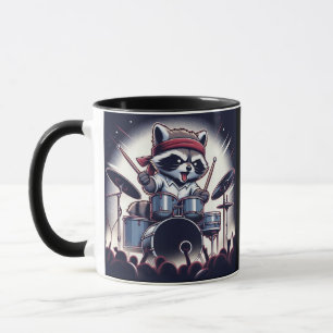 Racoon Jam: Beating the Drums with Unstoppable  Mug