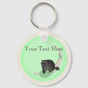 Racoon Keychain