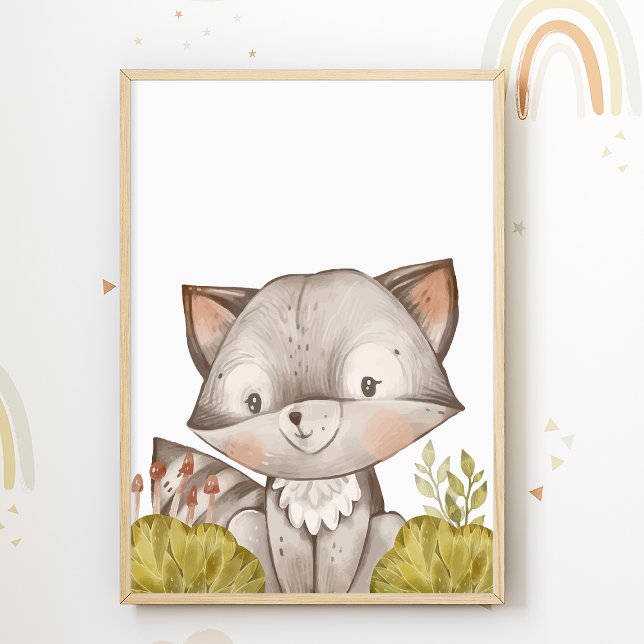 Racoon Kids Room Print Cute Animal Poster (Creator Uploaded)