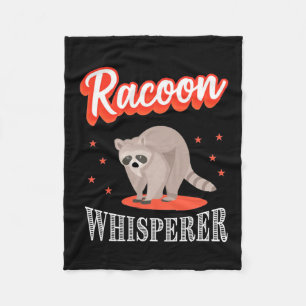 Racoon Lover Racoon Whisperer Fleece Blanket