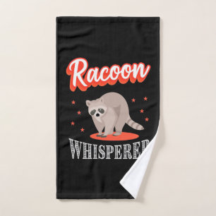 Racoon Lover Racoon Whisperer Hand Towel
