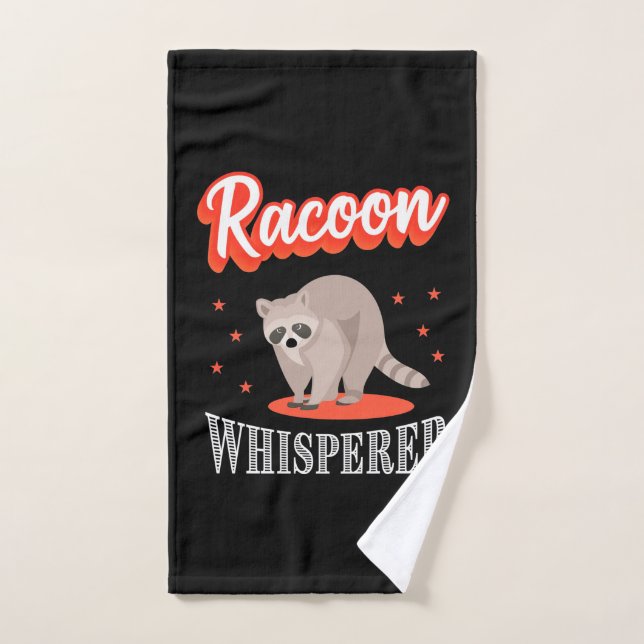 Racoon Lover Racoon Whisperer Hand Towel (Hand Towel)