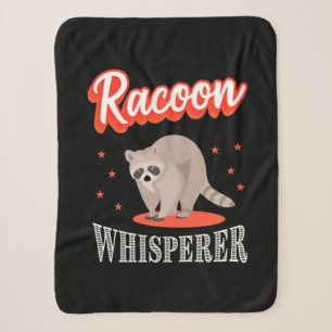 Racoon Lover Racoon Whisperer Sherpa Blanket