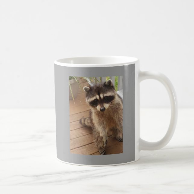 Racoon lovers coffee mug (Right)