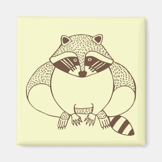 Racoon Magnet (Front)