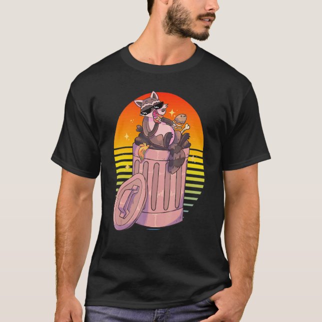 Racoon Meme Street Cat T-Shirt (Front)