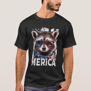 Racoon Merica 4th Of July T-Shirt