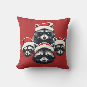 Racoon Merry Christmas Ya filthy animal Cushion