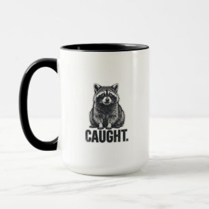 racoon mischief dark mug