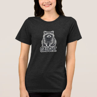 racoon mischief dark Tri-Blend shirt