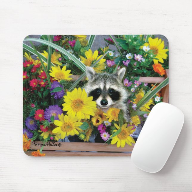 Racoon  mouse pad (With Mouse)