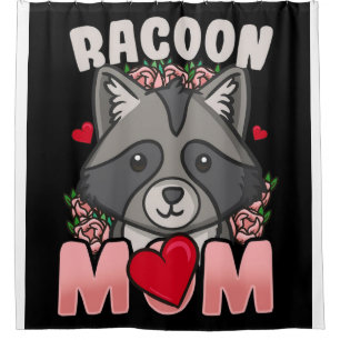 Racoon Mum   Gift For Owner Racoon Mum Shower Curtain