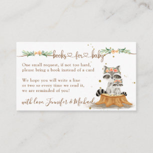 Racoon New Mummy Books for Baby Enclosure Card