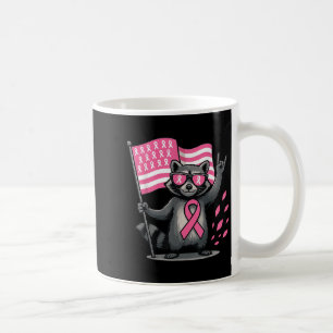 Racoon Nk Ribbon Breast Cancer Awareness Month Me Coffee Mug