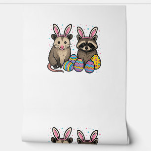 Racoon Opossum Easter T-Shirt_1 Wallpaper