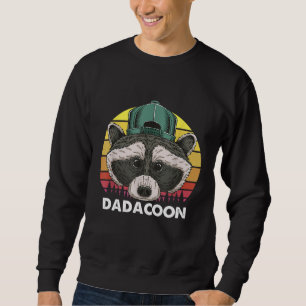 Racoon Owner Dad Trash Panda Father Dadacoon Fath Sweatshirt