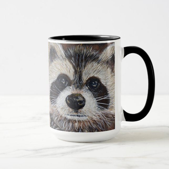 Racoon Painting Mug (Right)