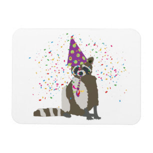 Racoon Party Animal Magnet