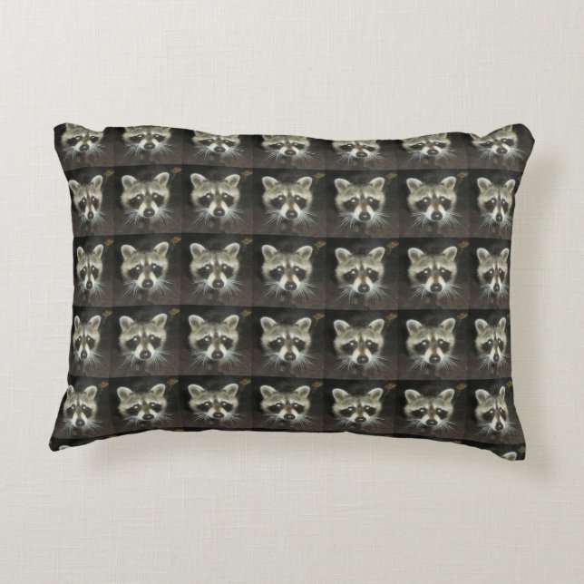 Racoon Pillow CUTE (Back)