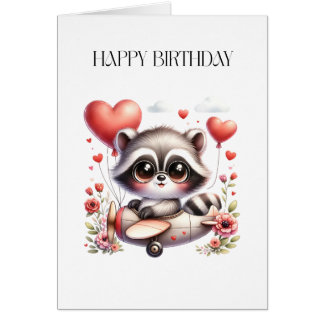 Racoon Pilot Birthday