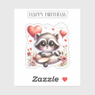 Racoon Pilot Birthday